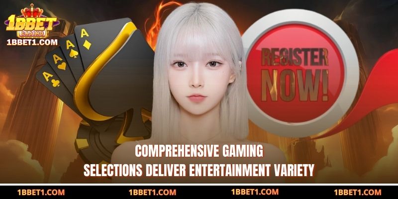 Comprehensive gaming selections deliver entertainment variety 