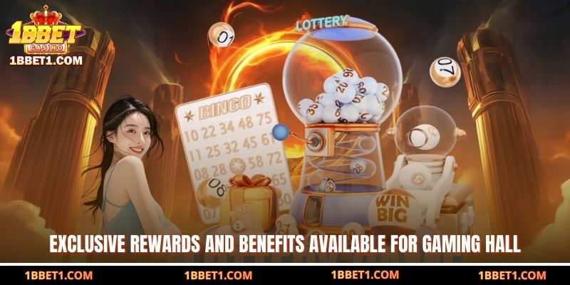 Exclusive rewards and benefits available for gaming hall  