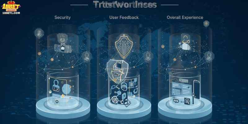 Security, user feedback, and overall experience play a crucial role in evaluating trustworthiness.