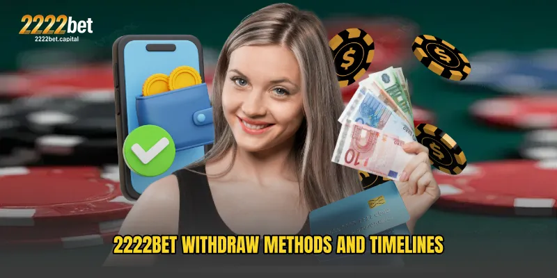 2222BET Withdraw Methods and Timelines