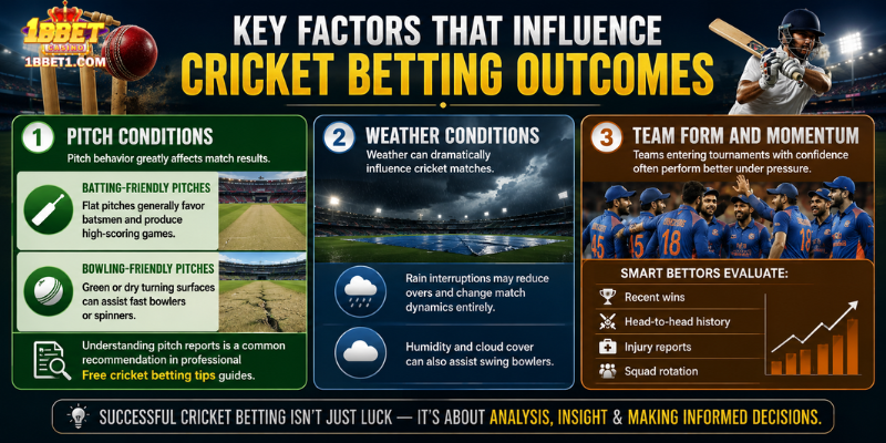 Key Factors That Influence Cricket Betting Outcomes